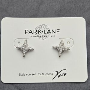 Park Lane Dazzling Silver Star Studs